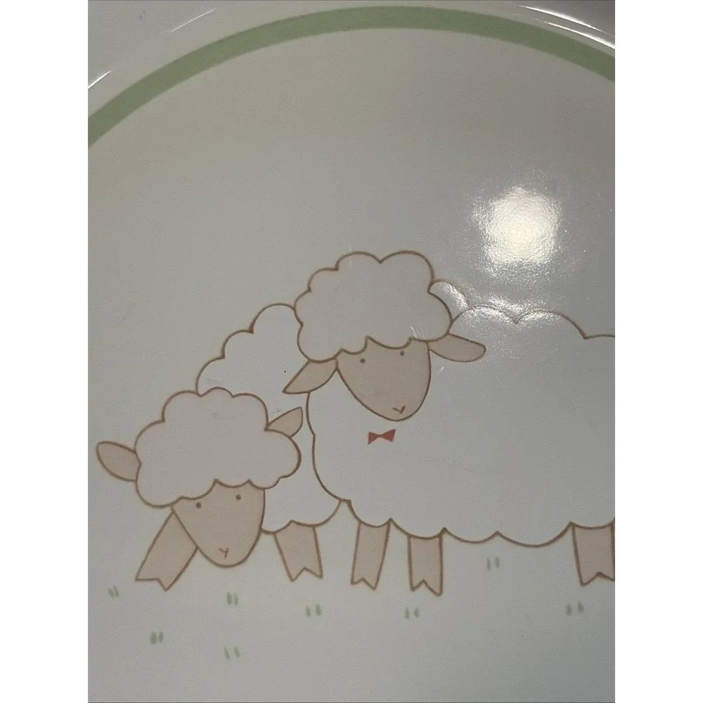 Mikasa Bo Peep Sheep Child's Ceramic Feeding Replacement Plate 8.25